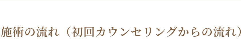 施術の流れ